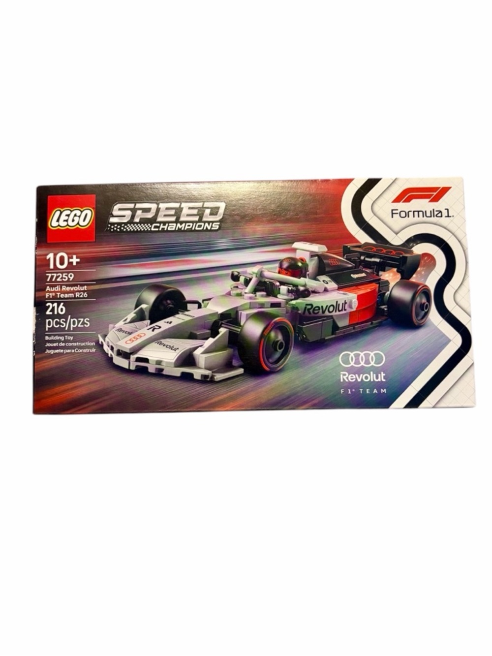 LEGO Speed Champions Audi Revolut F1 Team R26 Car - 77259 Ages 10+ NIB